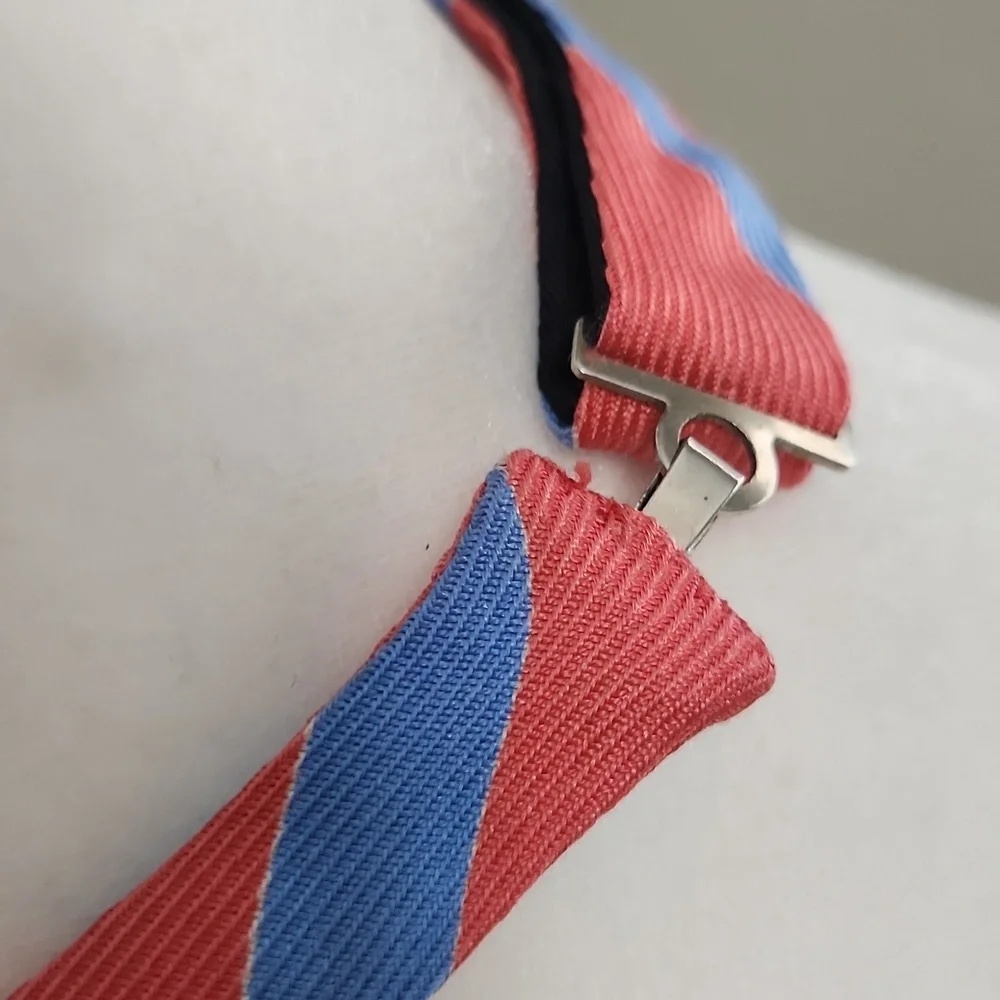 Alain Figaret Coral and Blue Bowtie - Picture 2 of 4